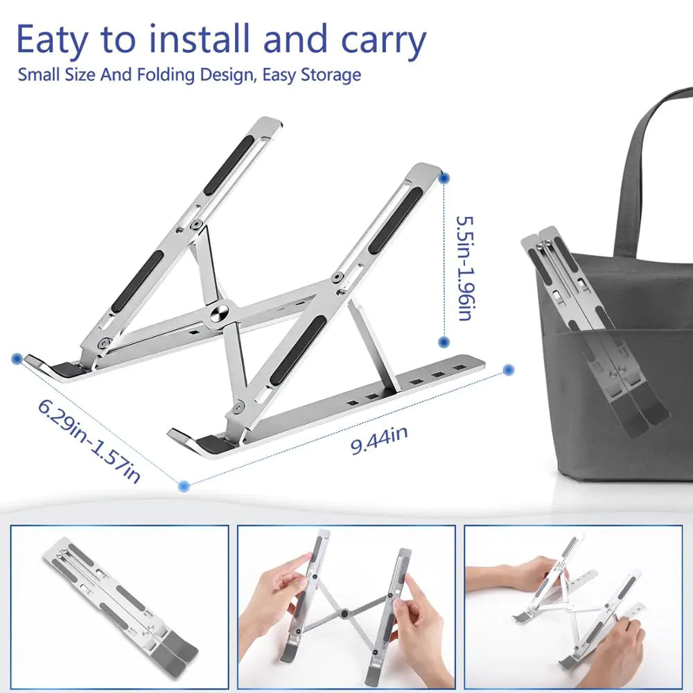 Foldable Laptop Stand Adjustable Notebook Stand Portable Laptop XivoraShop