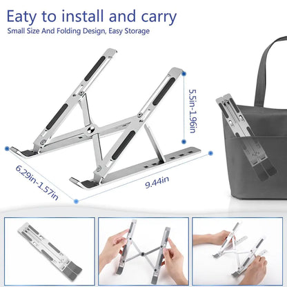 Foldable Laptop Stand Adjustable Notebook Stand Portable Laptop XivoraShop