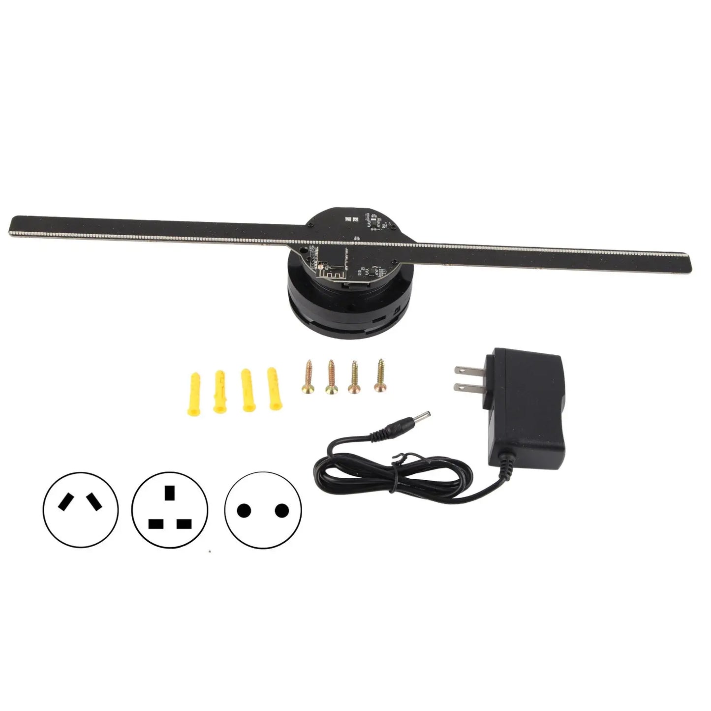 3D Hologram Fan 224 LED Light Beads XivoraShop