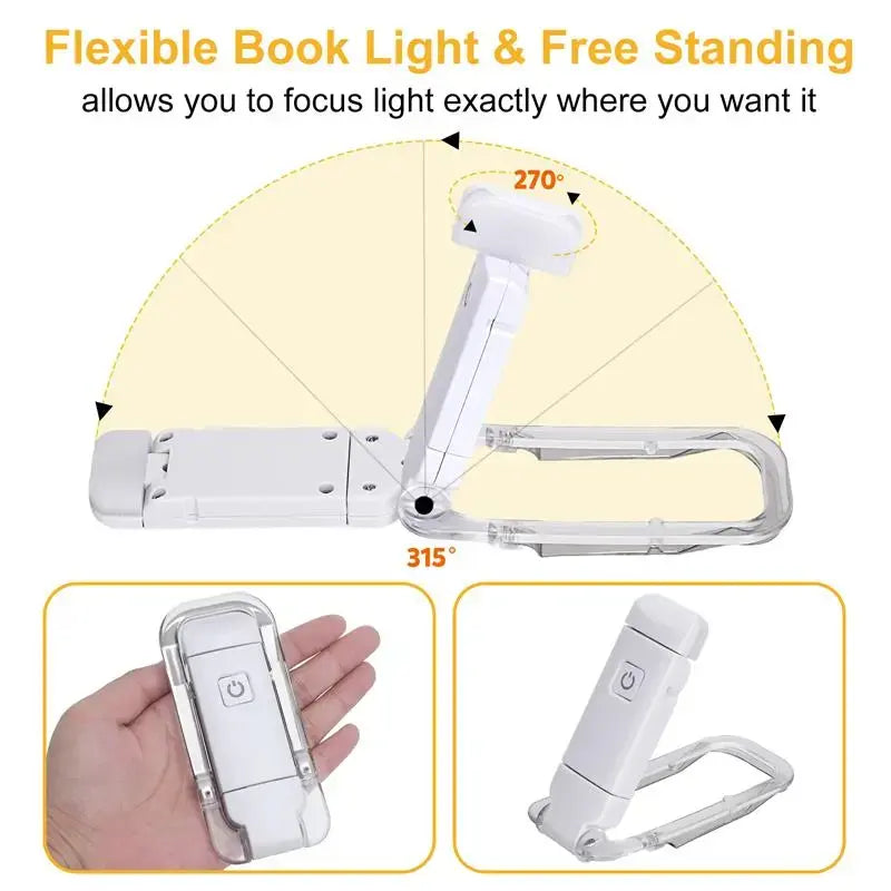 LED USB Rechargeable Book Light Reading Light Eye Protection XivoraShop