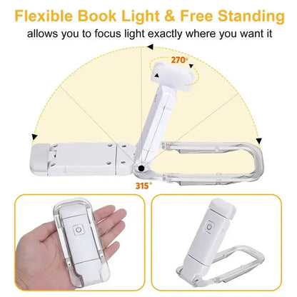 LED USB Rechargeable Book Light Reading Light Eye Protection XivoraShop